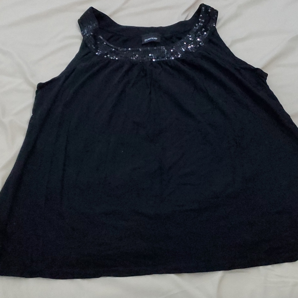 Black tank top